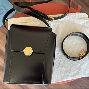 Handcrafted JE bridle leather Shoulder Bag vintage